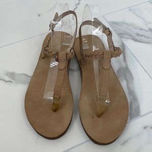 Rainbow Braided Sandals